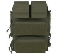 KRYDEX Sac à dos tactique modulaire zippé pour gilet JPC2.0 CPC AVS Zipper Molle panneau arrière