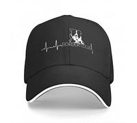 KRYDN Classique Casquette de Baseball Chemise drôle Border Collie pour Les Amoureux des Chiens Casquette de Baseball Hippie Chapeau en Polyester Masculin personnalisé Noël Cadeau