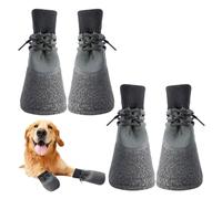 KRYMSON 1 lot de 4 chaussures pour chien - Imperméables - Bottes d'été pour chien - Protection des pattes - Grandes bottes de pluie pour chien - Bottes antidérapantes pour animaux de compagnie -