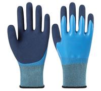 KRYMSON 1 paire de gants en latex, gants de travail, gants imperméables, gants d'hiver chauds, adaptés pour l'équitation en plein air, les travaux agricoles, l'entretien sur le chantier, etc