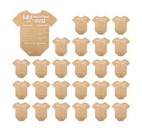 KRYMSON 25 Pièces De Cartes De Bénédiction Pour Baby Shower, Cartes En Papier Kraft, Cartes De Jeu Pour Bébé, Cartes De Prédiction Pour Bébé, Cartes De Conseils Pour Bébé
