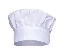 KRYMSON Chapeau de cuisson réglable à l'épreuve de la fumée d'huile unisexe réutilisable pour cuisine maison, restaurant gastronomique, blanc, 58-63 cm, Blanc, 58-63