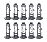KRYMSON Lot de 10 Fermetures pour Couvercle de Poubelle, Clips et Goupilles de Charnière - Convient pour Poubelles de 240 L