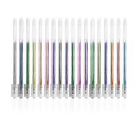 KRYMSON Lot de 18 Stylos à Paillettes Métalliques, Surligneurs et Marqueurs de Couleur pour Coloriage Adultes et Enfants