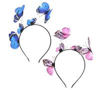 KRYMSON Lot de 2 bandeaux papillon, accessoires de cheveux pour femme