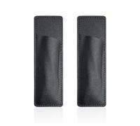 KRYMSON Lot de 2 étuis à crayons magnétiques pour réfrigérateur - Porte-stylo magnétique - Porte-stylo magnétique - Parfait pour réfrigérateur ou tableau blanc, Noir , Simplicité élégante