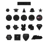 KRYMSON Lot de 20 écussons thermocollants en cuir pour vêtements et chapeaux