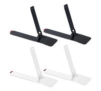 KRYMSON Lot de 4 mini supports de téléphone portable pliables en acier inoxydable - Support de téléphone portable ultra fin - Support de téléphone créatif