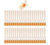 KRYMSON Lot de 40 petits pinceaux multifonctionnels à poils - Pour peinture et nettoyage (jaune)