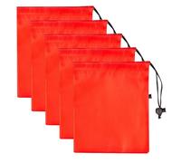 KRYMSON Lot de 5 sacs de rangement avec cordon de serrage, sacs de rangement pliables, sacs de rangement pour les voyages en plein air, sacs de rangement pour petits objets, sacs portables
