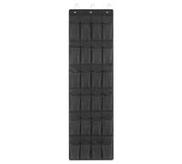 KRYMSON Sac de Rangement Suspendu en Maille à 24 Compartiments, Multifonction pour Porte, Jouets (Noir)