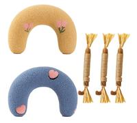 KRYMXAR Lot de 5 coussins à l'herbe à chat avec coussin de valériane pour chat et chien, doudou pour chat et coussin pour chat, menthe