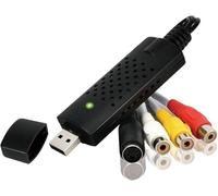 Kryolithm VHS vers USB 2.0 Video Grabber, VHS Digitalisieren Gerät Konverter, 1080P Video Capture Device, Audio Video Grabber Konverter für Mac, Windows 2000, XP, WIN7/8/10/11, Vista