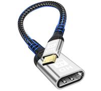 Kryoza Adaptateur Mini HDMI vers HDMI, HDMI vers Mini HDMI | avec 4K@60Hz,UHD,3D,HDR,ARC Adaptateur mini HDMI,avec DSLR,caméscope,ordinateur PC,HDTV,projecteur,Raspberry Pi