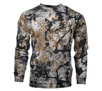 Kryptek Long Sleeve, 100%, Stealthy Camo Tee Stalker T-Shirt de Chasse à Manches Longues, 100% Coton, Motif Camouflage, Skyfall, XL Homme