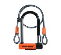 Kryptonite Antivol en U Evolution Mini-7 W/Flex | Antivol Vélo avec Câble Flexible à Double Boucle | Cadenas pour Vélos | Niveau de Sécurité 7/10 | Niveau de Protection Élevé | Dimensions 8,3x15,3 cm