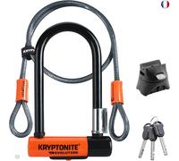 Kryptonite Antivol en U Evolution Mini-7 W/ Flex | Antivol Vélo avec Câble F