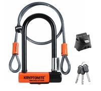 Kryptonite Antivol en U Evolution Mini-7 W/Flex | Antivol Vélo avec Câble Flexible à Double Boucle | Cadenas pour Vélos | Niveau de Sécurité 7/10 | Niveau de Protection Élevé | Dimensions 8,3x15,3 cm