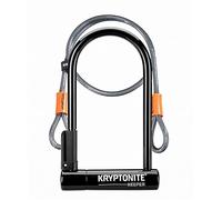 Kryptonite Antivol en U Keeper Std W/ 4' Flex | Antivol de Vélo avec Câble Flexible | Niveau de Sécurité 5/10 | Pour un Degré de Sécurité Modéré | Dimensions 10,2 cm x 20,3 cm