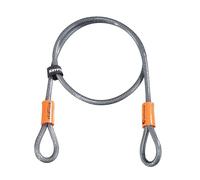 Kryptonite Câble à Double Boucle KryptoFlex 410 - Câble Flexible Torsadé de 10 mm | Utilisable avec les Antivols U et Antivols à Disque | Protection des Accessoires de Vélo | Longueur 120 cm