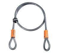 Kryptonite Câble à Double Boucle KryptoFlex 710 | Câble Flexible Torsadé de 10mm | Utilisable avec les Antivols U et Antivols à Disque | Sécurise Plusieurs Vélos ou Scooters Ensemble | Longueur 2,13 m
