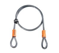 Kryptonite Câble antivol KryptoFlex 410 – Double boucle 10 mm – 120 cm – Compatible U & disque