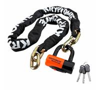 KRYPTONITE Chains & Disc Padlocks Catena New York 1217 Con Ghiera Evs4 Mixte Adulte, Arancione, 12 mm x 170 cm