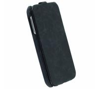 Krysell SLIMCOVGALAXYS4TNO Coque Ultra Fine avec Flip pour Samsung Galaxy S4 Cuir Noir
