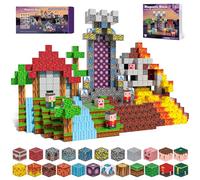Kryzomat Bloc Construction Magnetique 100 PCS, Construction Magnetique Enfant pour 3+ Ans, Cube Magnétique Garçon Fille, Magnetic Blocks Aventures Cadeau pour Noël Anniversaire