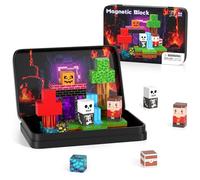 Kryzomat Bloc Construction Magnetique 54 PCS, Construction Magnetique Enfant pour Voyage, Magnetic Blocks Garçon Fille Enfant, Mini Cube Magnétique Cadeau pour Noël