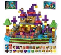 Kryzomat Bloc Construction Magnetique avec LED 150 PCS, Magnetic Blocks pour 3+ Ans, Cube Magnétique Garçon Fille, Construction Magnetique Enfant Magie Cadeau pour Noël Anniversaire