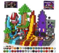 Kryzomat Construction Magnetique Enfant 200 PCS, Cube Magnétique pour 3+ Ans, Magnetic Blocks pour Garçon Fille, Bloc Construction Magnetique Cadeau pour Noël Anniversaire