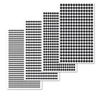 Kryzulax Lot de 1792 feuilles d'autocollants en strass - 4 autocollants acryliques pour loisirs créatifs, bijoux, vêtements, maquillage, festival, carnaval, décoration (3/4/5/6 mm)