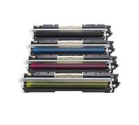 KRZkwA Cartouche de Toner Couleur CF350A K CF351A C CF352A Y CF353A M 130A, Compatible avec Les Fournitures d'imprimante Compatible avec Le numéro de pièce CF350A CF351A CF352A CF353A 130A(BK)