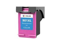 KRZkwA Cartouche d'encre de Remplacement Compatible 901xl Compatible avec 901 Compatible avec Les imprimantes de la série OfficeJet 4500 J4500 J4540 J4550 J4580 J4640 J4680(1Pack Color)