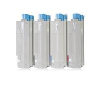 KRZkwA Compatible avec Les Fournitures d'imprimante 610 C610 C610N C610DN C610CDN C610DTN Compatible avec numéro de pièce 44315305 44315306 44315307 44315308(Black)