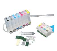 KRZkwA Compatible Empty CISS Ink System Compatible with Stylus Photo 2100 2200 Printer with Auto Reset Chip