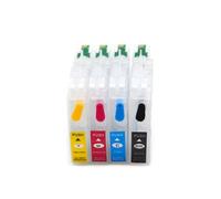 KRZkwA Recharge de Cartouche à Encre Compatible avec Puce Compatible avec LC401 LC421 Compatible avec MFC J1010 J1012 J1170 DCP J1050 J1140(US-LC401)