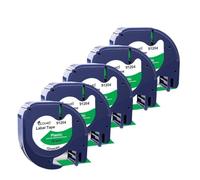KRZkwA Tape LT 12 mm Compatible Compatible avec l'imprimante d'étiquette LT100H Modèle 91201 91331 91221 91200 12267 5pcs(91204)