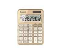 Canon KS-125KB, Bureau, Calculatrice basique, 12 chiffres, Batterie/Solaire, Or 6818C002