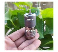 KS-25GA370 370 Gear electronic starter 25mm Full All Metal Gearbox Small Reduction electronic starter DC 6V-12V 180RPM Slow Speed Large Torque ICXLPMC