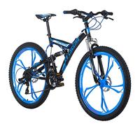 KS Cycling VTT Fully Topspin Noir/Bleu RH Adulte Unisexe, 26 Zoll, 46 cm