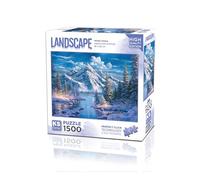 KS Games Puzzle 1500 pièces Montagne et lac gelé