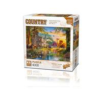 KS Games Puzzle 4000 pièces : Coucher de Soleil à la Ferme