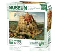 KS Games Puzzle 4000 pièces : La Tour de Babel, Pieter Bruegel