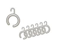 KS Handel 24 Lot de 14 anneaux ouverts pour rideau de douche avec crochets Argenté mat