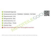 KS kolbenschmidt 77 801 620 principal Jeu de roulement