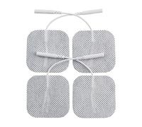 KS Lot de 40 électrodes de carbone auto-adhésives TENS/EMS de qualité supérieure - 5,1 x 5,1 cm