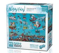 KS Puzzle 22024 - Flying Above The City - Puzzle de 1500 pièces pour adultes