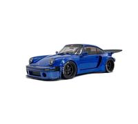 Solido – Voiture miniature 1:18 KS-R 2024 – Bleu foncé métallisé, socle plastique, boîte fenêtre